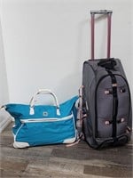 Rolling Reebok bag & blue carry women's bags