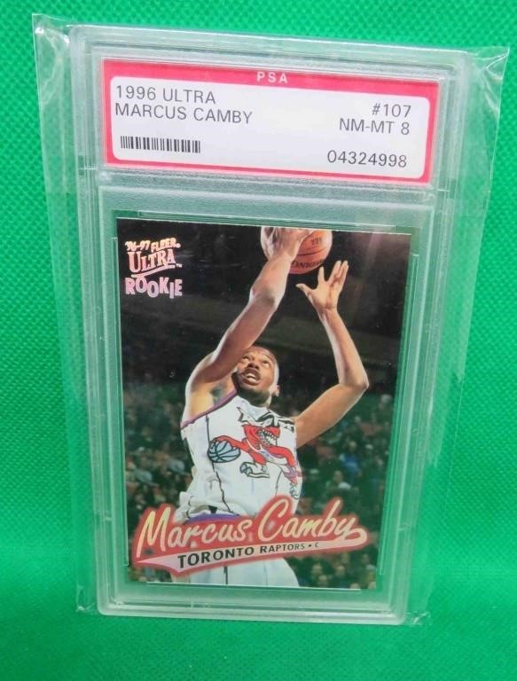 Marcus Camby PSA 8.0 1996 Ultra #107 Rookie Card