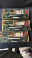 3 boxes of ever glow 10 lights bubble set lights