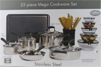 New-Essential Home 25-PC Mega Cookware Set