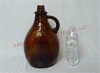 Vintage One Gallon Embossed Grape Design Bottle
