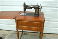 DOMESTIC Sewing Machine and Cabinet