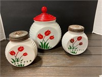 Tulip salt and pepper canisters
