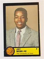 JAY WEBB IOWA SCHEDULE CARD