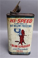 HIGH SPEED CREAM SEPARATOR CAN WITH SPOUT
