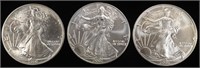 1990, 2002, 2003 AMERICAN SILVER EAGLES