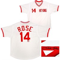 Autographed Pete Rose Reds Jersey