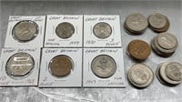 BAG OF OLD GREAT BRITAIN COINS