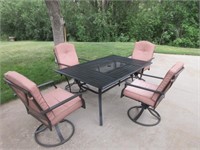 Patio Table and Four Chairs