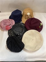 Lot of Ladies Vintage Hats