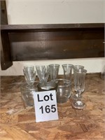 Vintage Glassware Miniatures and Shot Glass