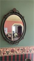 Oval Shell Wired Mirror 21"x30”