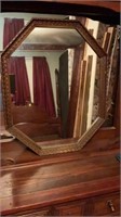 Octagon Wall Mirror 27"x33”x2”