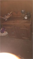 Wood cabinet without contents