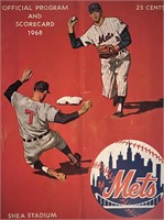 NY Mets 1968 Program. 8x11 inches