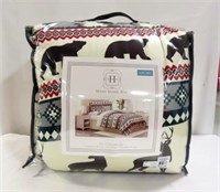 SOUTHERN HOME "BEAR AND DEER" 6 PIECE COMFORTER SE