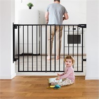 Babelio 29.7-46.5 Baby Gate for Stairs  Black
