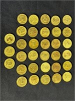 33 Presidential Coins/Medals