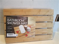 NEW BAMBOO BATHROOM SHOWER MAT