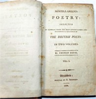 1804 Misc Poetry The British Poets by Thomas Davis