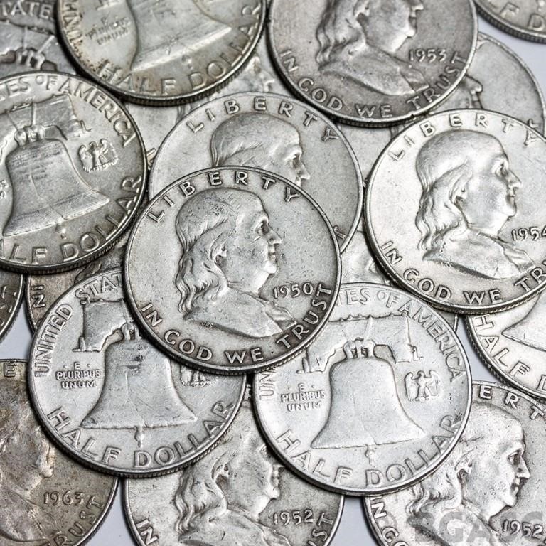 Mixed Date Circulated Franklin Silver Half Dollar