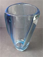 MCM Czech Glass Triangular Vase