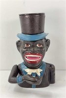 JOLLY BOY MECHANICAL BANK, CAST IRON