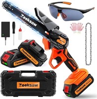 Mini Chainsaw Cordless 8 inch With Oiler,