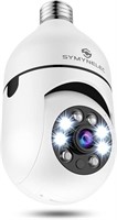 SYMYNELEC Light Bulb Security Camera 2K, 2.4GHz