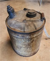 Vintage metal gas jug