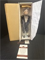 Little Rascals Alfalfa doll on stand, in original
