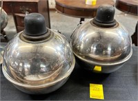 Two Vintage Smudge Pots
