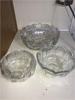 Crystal Bowl, pressed bowls