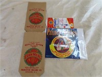PRINCETON MILLING CO. CORN MEAL BAGS & MISC
