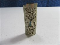 Vintage Butterfly Inlay Detailed Lighter Case