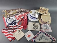 Vintage Political Hats & Ephemera