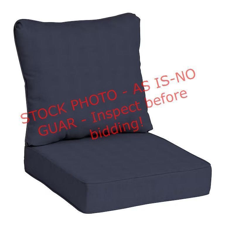 A+R 25x25in 2pc Patio Cushion Set, Navy