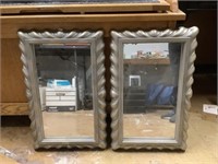 2 framed mirrors 15x24