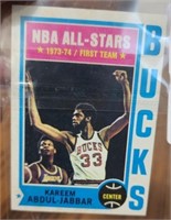 NBA All Stars Kareem Abdul Jabbar Topps Card