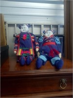 Large vintage Chinese twin dolls