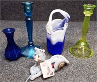 Vaseline Glass, Vase Foxfire Cat Candle & More