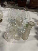 10pc Glass And Crystal Items