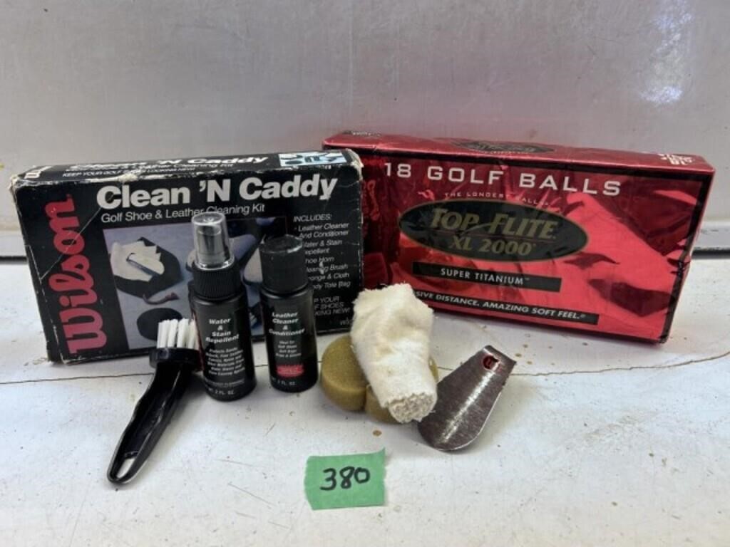 Golf Balls - TopFlite & Cleaning Kit