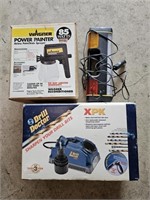 Wagner power painter Drill Doctor trouble light