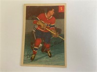 1954-55 Bert Olmstead Parkhurst Hockey Card No.5