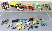 Vintage Toy Lot w/Cars, Planes & Trucks See