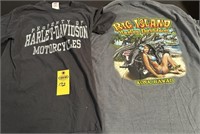 2 Harley Davidson T Shirts Small