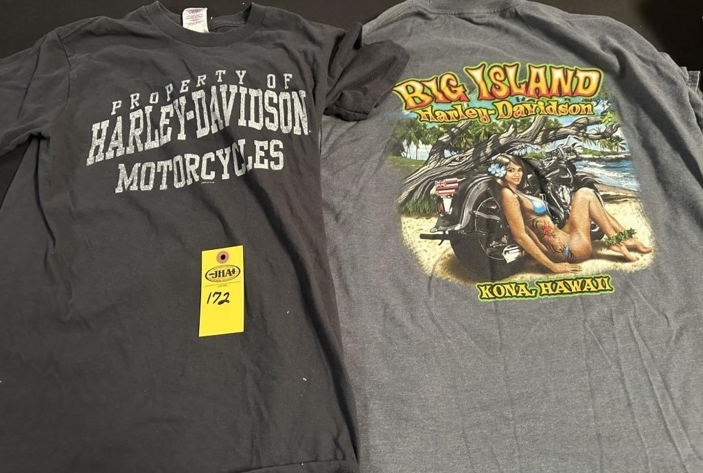 2 Harley Davidson T Shirts Small