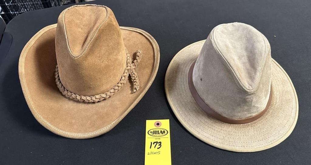 Savoy Leather Hat & Henschel Hat Small