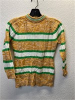 Vintage Knit Turtleneck Shirt Striped